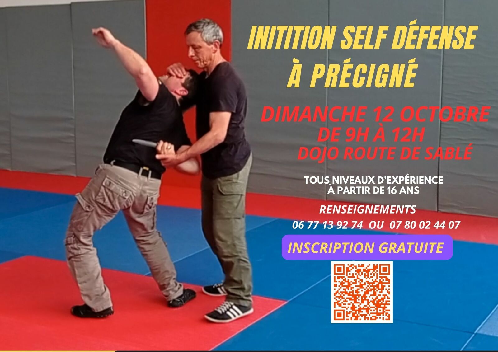 Portes ouvertes initiation à la self-défense 12 octobre