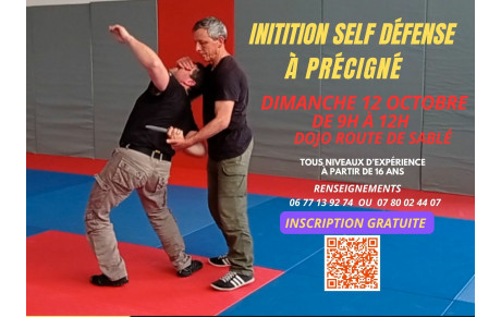 Portes ouvertes initiation à la self-défense 12 octobre